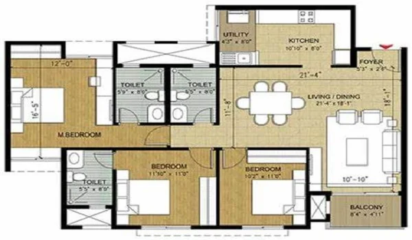 Featured Image of Floor Plan and Price of Purva Symphony